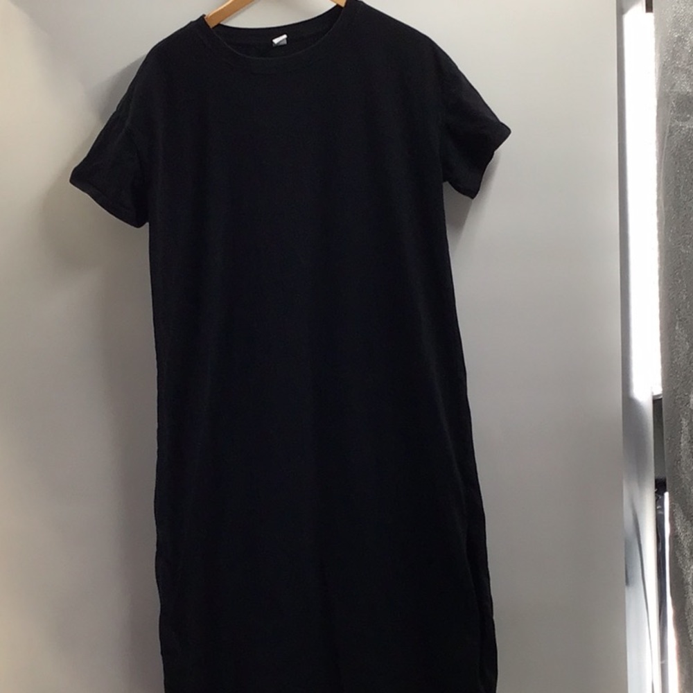 Old Navy Black Midi Dress